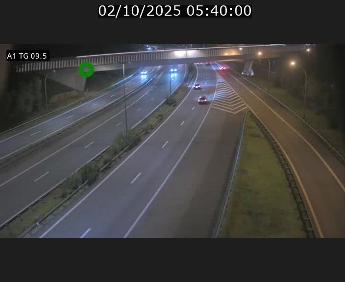 Traffic live webcam Luxembourg Jonction Grünewald - A1 direction Luxembourg-ville - BK 9.5