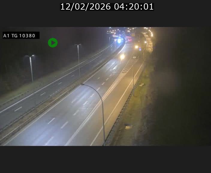 Traffic live webcam Luxembourg Senningerberg - A1 direction Luxembourg Kirchberg - BK 10.3