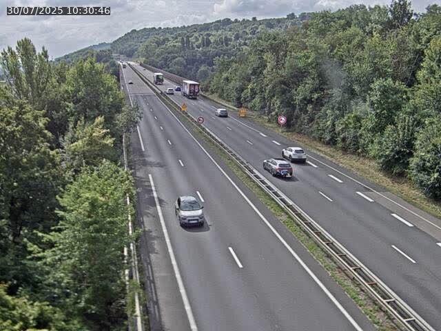 Caméra autoroute France - A30, Hayange direction Metz