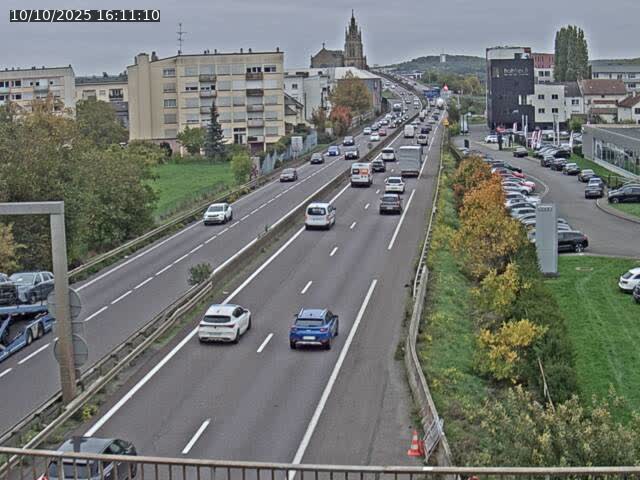 Caméra autoroute France - A31, Thionville direction Metz