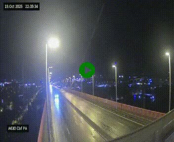 Webcam autoroute sur le périphérique de Bordeaux (A630) au nord de la ville. Caméra située sur le Pont d'Aquitaine.