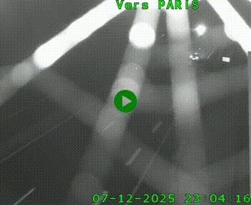 Caméra routière sur l'autoroute A20 à Saint-Hilaire-Bonneval, au sud de Limoges. Vue orientée vers Paris