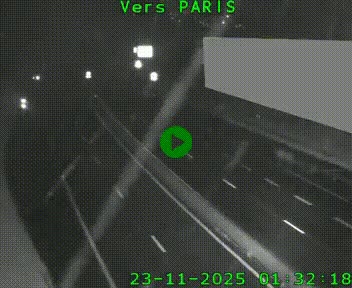 Caméra routière sur l'autoroute A20 à Brive-la-Gaillarde, à la jonction avec l'A89. Vue orientée vers Paris