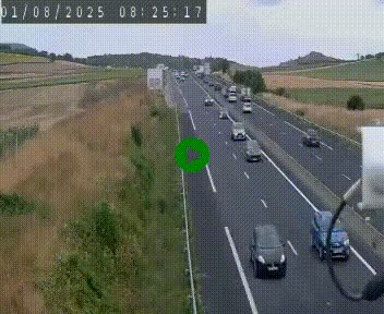 Caméra autoroute A75 à hauteur de Le Crest, en direction de Montpellier