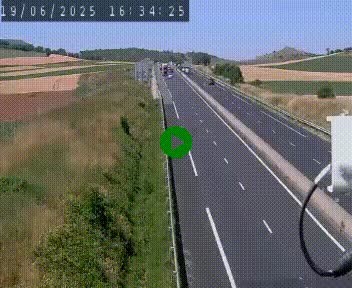 Caméra autoroute A75 à hauteur de Le Crest, en direction de Montpellier