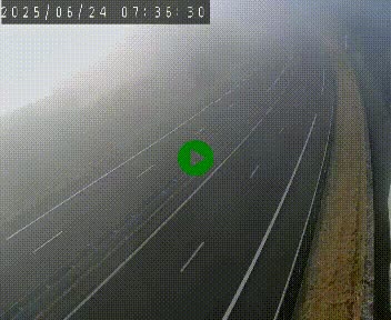 Caméra autoroute A75 à hauteur du col du rocher blanc en direction de Montpellier