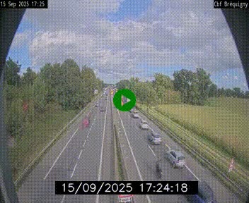 Webcam sur le périphérique de Rennes (N136) à hauteur du quartier Bréquigny, au sud de la ville