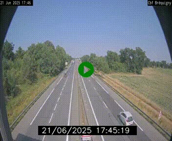 Webcam sur le périphérique de Rennes (N136) à hauteur du quartier Bréquigny, au sud de la ville