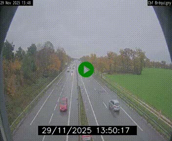Webcam sur le périphérique de Rennes (N136) à hauteur du quartier Bréquigny, au sud de la ville