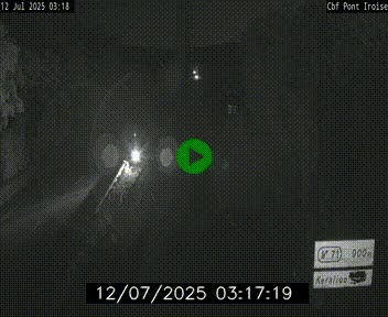 Webcam sur la N165 après le Pont de l'Iroise, à l'entrée de Brest