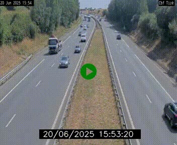 Webcam sur le périphérique de Rennes (N136) à hauteur de Tizé, à l'est de la ville
