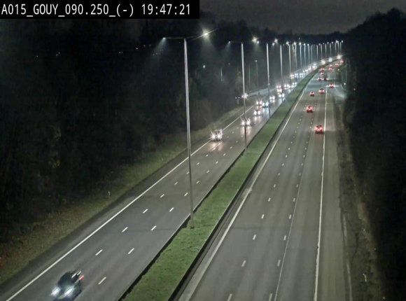 Webcam autoroute Belgique - Gouy-lez-piéton - E42 - BK 90.3