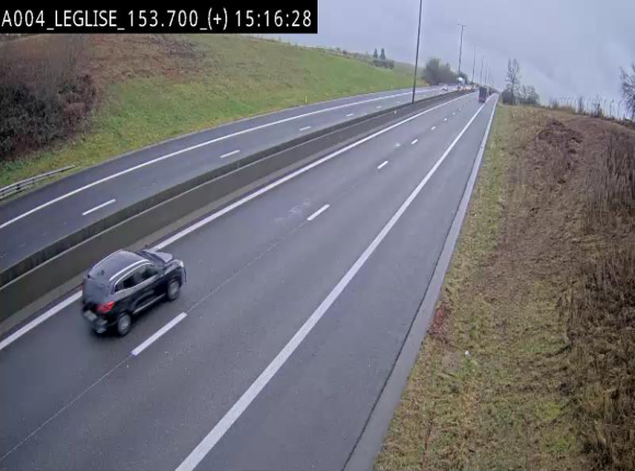 Webcam autoroute E411 à hauteur de Léglise, en direction de Luxembourg
