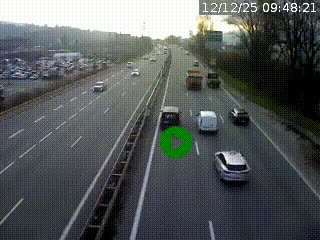 Caméra routière à hauteur des centres commerciaux et de la sortie 14 en direction d'Albertville