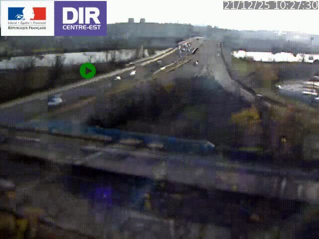 Webcam autoroute sur A450 à Pierre-Bénite en direction de Lyon et de l'autoroute A7