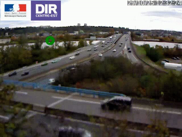 Webcam autoroute sur A450 à Pierre-Bénite en direction de Lyon et de l'autoroute A7