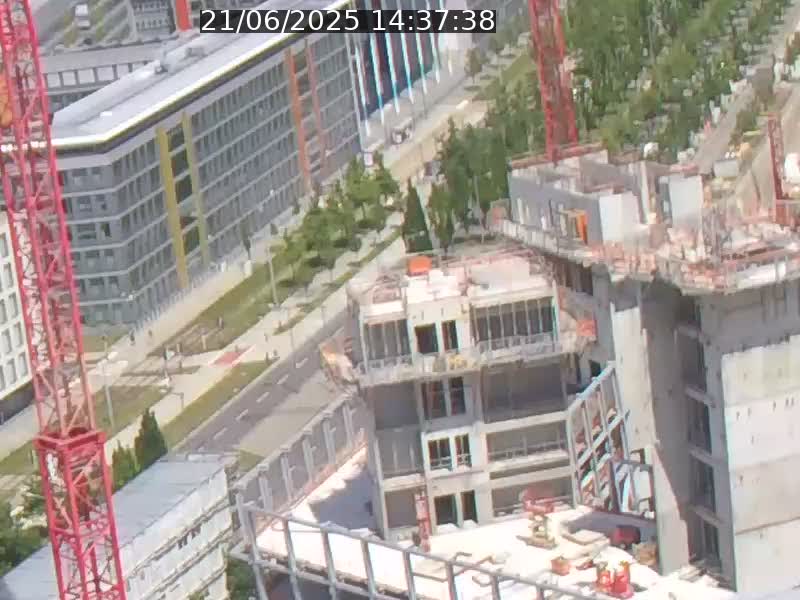Webcam sur l'avenue John Fitzgerald Kennedy (N51) avec vue orientée vers le Findel