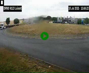 Webcam en périphérie de Chartres sur la N123, à hauteur de Luisant. Vue orientée vers Chartres