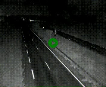 Webcam à hauteur de Vert-en-Drouais sur la N12, en périphérie de Dreux. Vue orientée vers Alençon