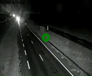 Webcam à hauteur de Vert-en-Drouais sur la N12, en périphérie de Dreux. Vue orientée vers Alençon