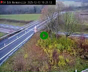 Webcam à hauteur du Leclerc Normanville sur la N154. Vue orientée vers Rouen