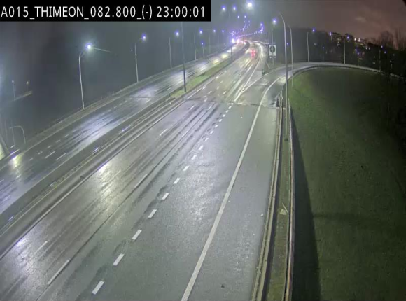 Caméra trafic Belgique - Thiméon - E42, jonction avec A54 (E420) direction La Louvière/Charleroi - BK 82.82