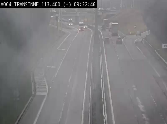 Webcam dans les Ardennes sur l'E411 à hauteur de Transinne. Vue orientée vers le sud de la Belgique