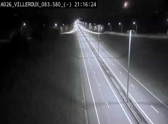 Webcam autoroute A26/E25 à hauteur de Vaux-sur-Sûre, à la jonction avec la N85 en direction de Liège - BK 83.6