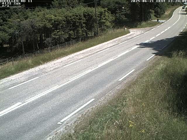 Webcam à 424 mètres d'altitude dans la Tranchée de Docelles dans les Vosges, à proximité d'Epinal sur la route de Gerardmer (D11)
