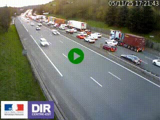 Webcam routière à Saint-Etienne-Terrenoire sur la RN88 avant la jonction entre l'A72 et le Boulevard Périphérique de Saint-Etienne