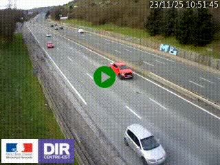 Webcam routière à Saint-Etienne-Terrenoire sur la RN88 avant la jonction entre l'A72 et le Boulevard Périphérique de Saint-Etienne