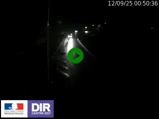 Caméra autoroute sur A6 - Valvert, près de Lyon, en direction de Paris, à hauteur de la sortie 36 Porte du Valvert
