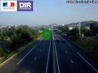 Caméra autoroute à Saint-Etienne (Les Littes) à hauteur du Ikea Saint-Etienne sur l'A72 en direction de Roanne