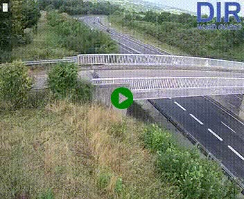 Webcam sur A84 à hauteur de Pont-Farcy, au niveau du pont autoroutier sur la Vire, au sud de Saint-Lô