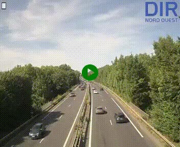 Webcam sur le périphérique de Caen (N814) à l'est de la ville, à Mondeville hauteur de la sortie 2, Presqu'île-Rives de l'Orne, au bout de l'autoroute A13
