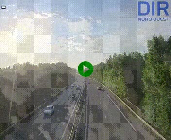 Webcam sur le périphérique de Caen (N814) à l'est de la ville, à Mondeville hauteur de la sortie 2, Presqu'île-Rives de l'Orne, au bout de l'autoroute A13