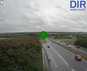 Webcam au début de l'A84 sur le périphérique Ouest de Caen (N814) à hauteur de la sortie 9, Porte de Bretagne