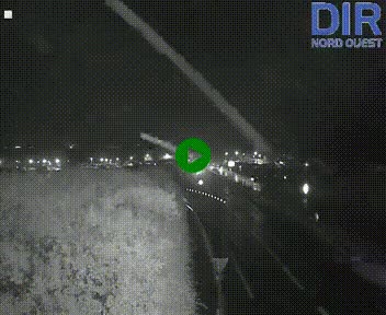 Webcam au début de l'A84 sur le périphérique Ouest de Caen (N814) à hauteur de la sortie 9, Porte de Bretagne