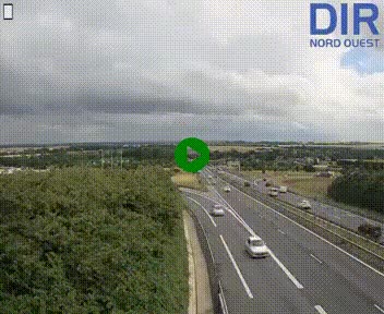 Webcam au début de l'A84 sur le périphérique Ouest de Caen (N814) à hauteur de la sortie 9, Porte de Bretagne