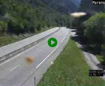 Webcam Ax-les-Thermes sur N20, en direction d'Andorre
