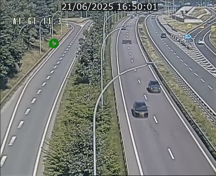 Traffic live webcam Luxembourg Senningerberg - A1 direction Allemagne - BK 11.3
