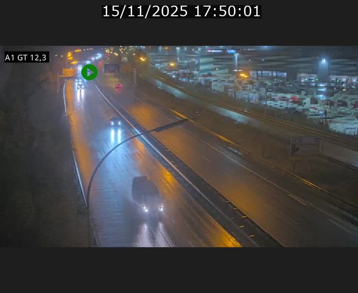 Traffic live webcam Luxembourg Senningerberg - A1 direction Allemagne - BK 12.3