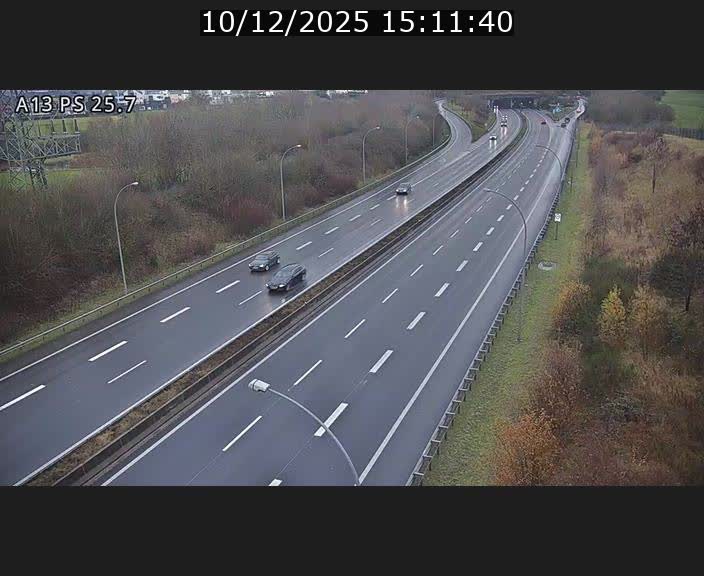 Traffic live webcam Luxembourg Frisange - A13 direction Allemagne - BK 26