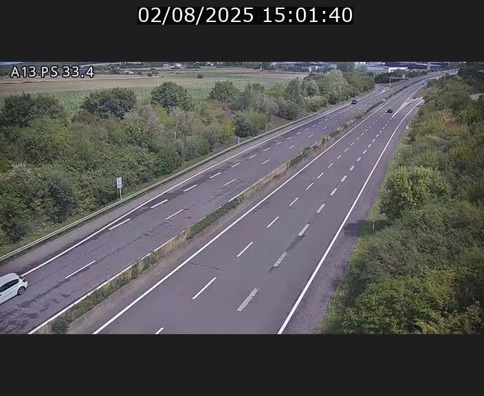 Webcam trafic sur A13 à hauteur de Mondorf-les-Bains en direction d'Altwies