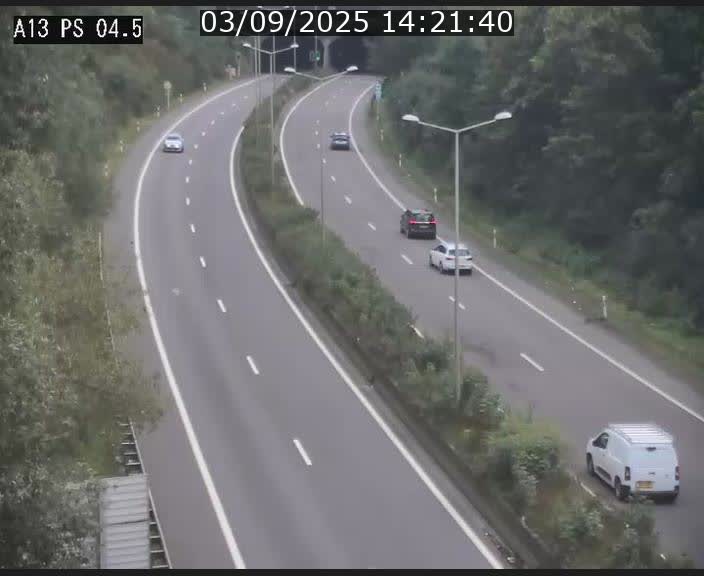 Traffic live webcam Luxembourg Differdange - A13 direction Esch-sur-Alzette - BK 4.5
