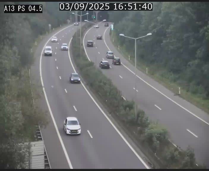 Traffic live webcam Luxembourg Differdange - A13 direction Esch-sur-Alzette - BK 4.5
