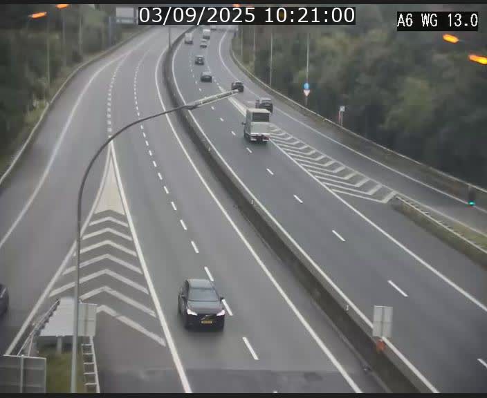 Traffic live webcam Luxembourg Mamer - A6 - BK 13 - direction Luxembourg/France/Allemagne