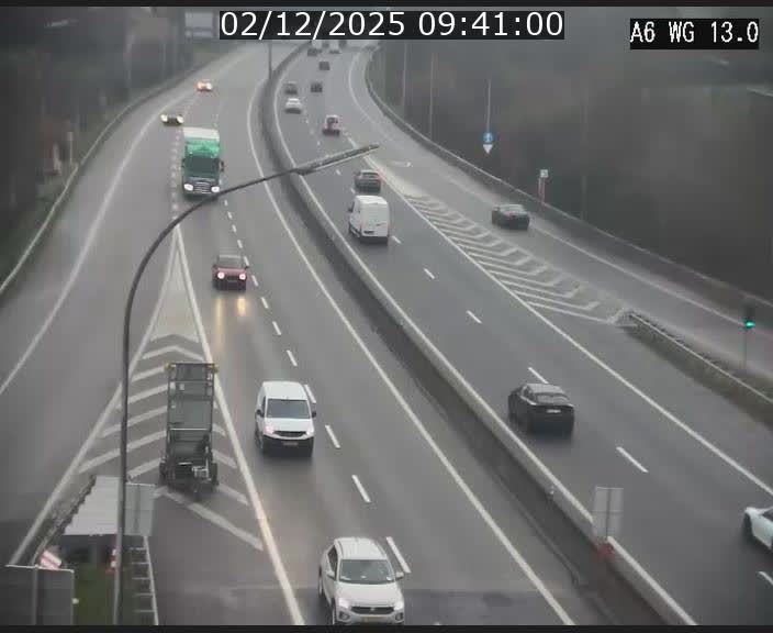 Traffic live webcam Luxembourg Mamer - A6 - BK 13 - direction Luxembourg/France/Allemagne