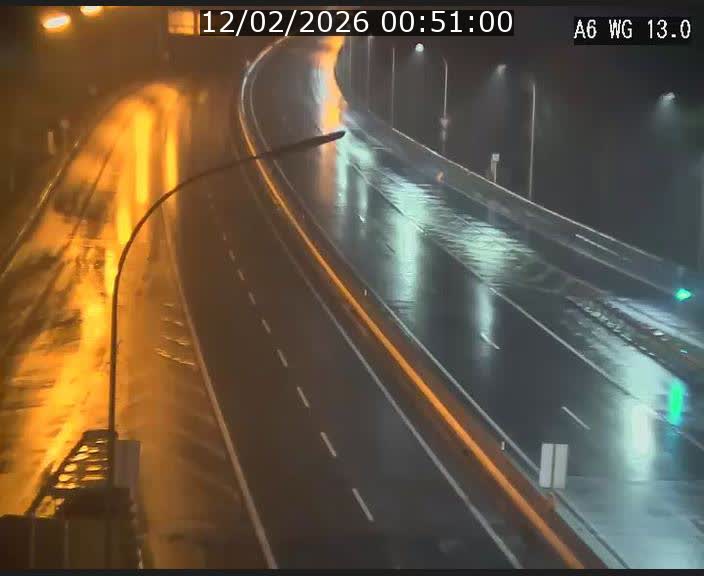 Traffic live webcam Luxembourg Mamer - A6 - BK 13 - direction Luxembourg/France/Allemagne