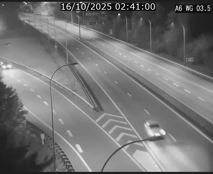 Traffic live webcam Luxembourg - Croix de Cessange - A6 - BK 3.5 - direction France/Allemagne